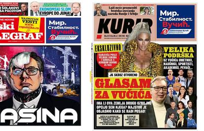 Tik pred izbore ovako izgledaju srpski mediji: 'Vučiću, mašino'