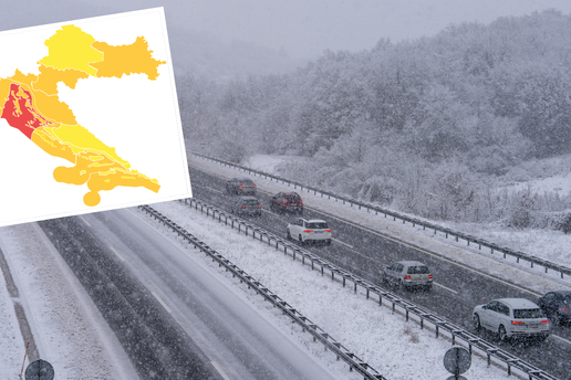 Meteoalarm za cijelu Hrvatsku: Obilan snijeg, mećava i olujno jugo. Evo što nas sve još čeka...