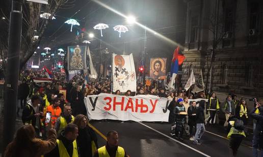 FOTO Novi prosvjed studenata u Beogradu. Tisu&cacute;e ljudi u povorci