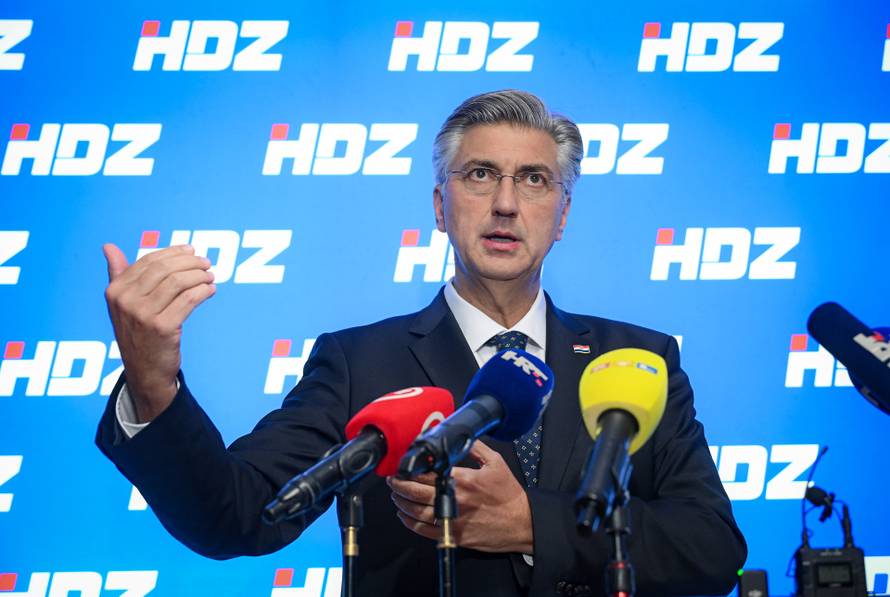 Zagreb: Izjava za medije Andreja Plenkovića nakon sjednice Predsjedništva i Nacionalnog odbora