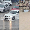 VIDEO Jako nevrijeme u Splitu: Kiša poplavila ceste, automobili 'plivaju', grom udario u stup