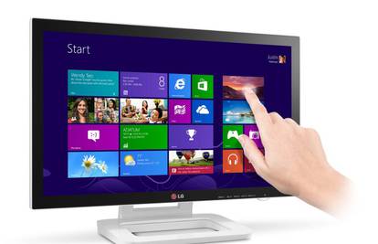 LG ima novi monitor, žele da Windowse 8 dirate prstima