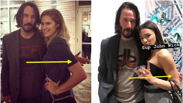 Glumac Keanu Reeves ne dira žene s kojima se fotografira...