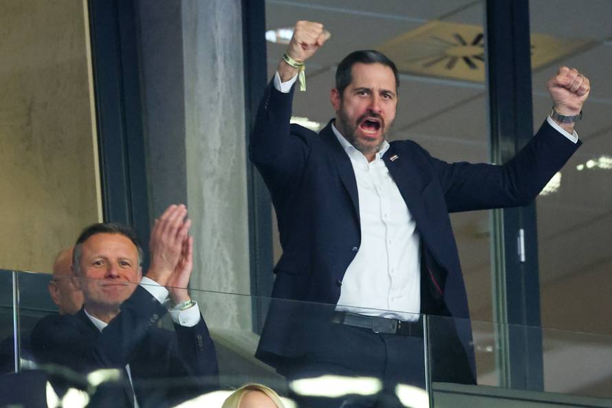 Herning: Gordan Jandroković i Tonči Glavina prate polufinalnu utakmicu Hrvatska - Njemačka 