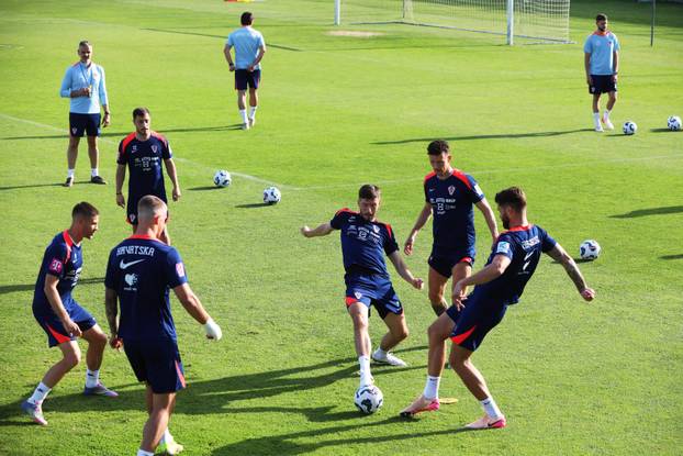 Rijeka: Trening nogometne reprezentacije Hrvatske