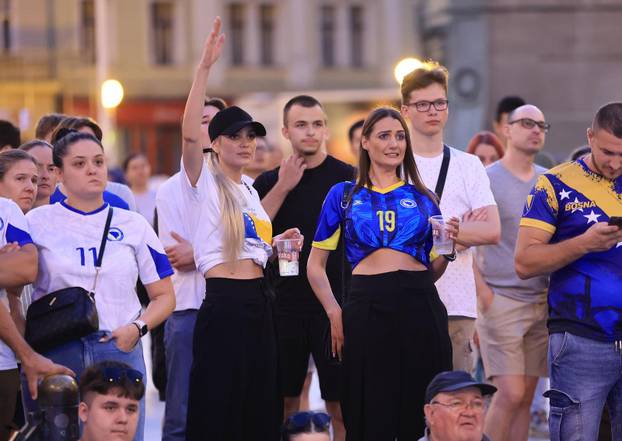 Zagreb: Praćenje utakmice između BiH i Švicarske