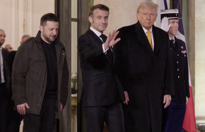 VIDEO Trump se vratio na veliku pozornicu: Stigao je u Pariz, tu su još i Macron, Zelenski...