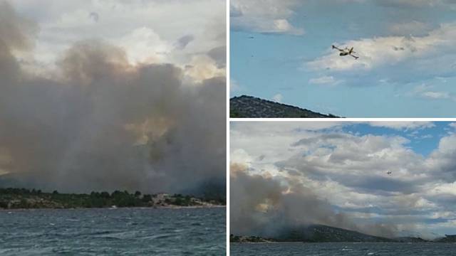 VIDEO Požar na Pašmanu: 'Još ga nemamo pod kontrolom, ali smanjuje se. Gase tri kanadera'