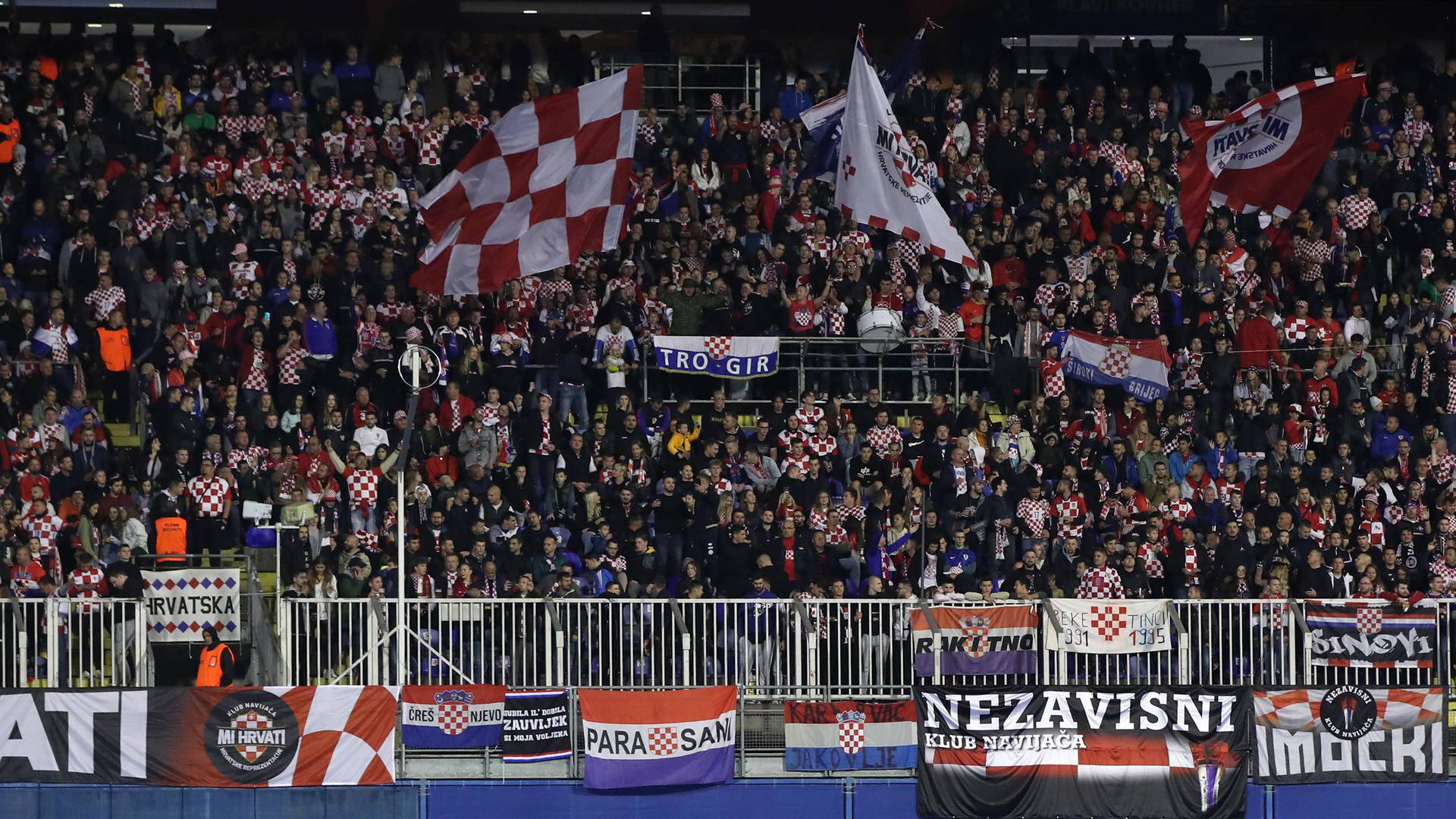 Zagrijavanje igraca uoci susreta Hrvatske i Danske u 5. kolu Lige nacija