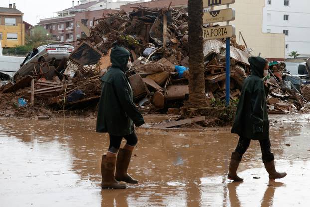 Aftermath of floods in Spain