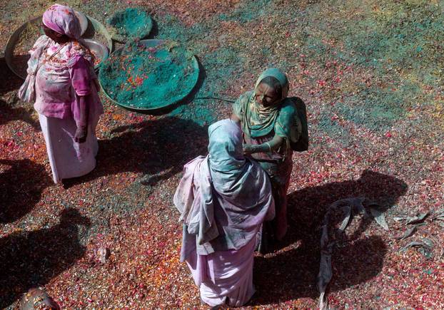 Holi celebrations in Vrindavan