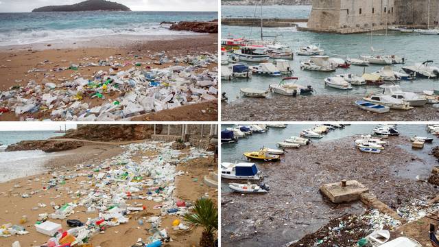 Dubrovnik: Smeće na plaži Banje