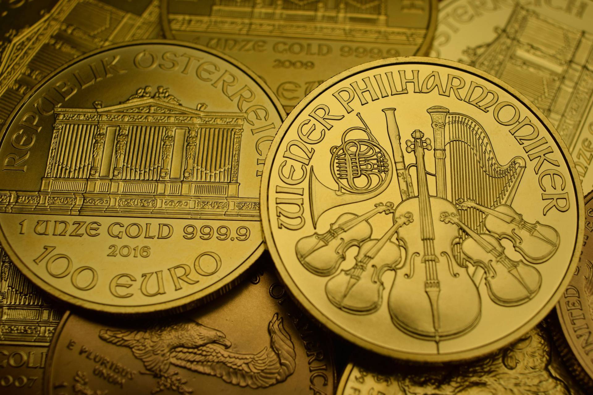 Wiener,Philharmoniker,Gold,Coin,1,Oz,,Vienna,Philharmonic,,Investment,Gold