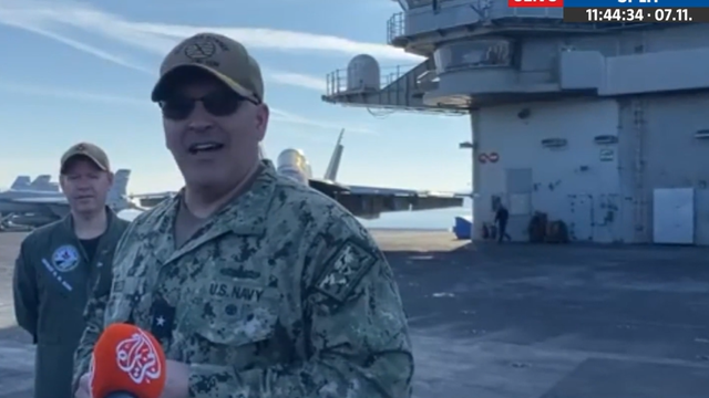 VIDEO Admiral Velez s nosača aviona USS George H.W. Bush: 'Na brodu smo svi kao obitelj'