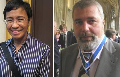 Dobitnici Nobelove nagrade za mir su novinari Ressa i Muratov