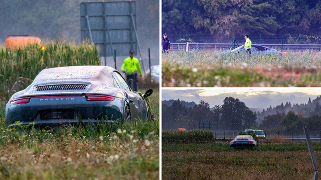 Hrvat s Porscheom sletio s ceste u Sloveniji: Vozilo ostavio u polju i otišao s mjesta nesreće