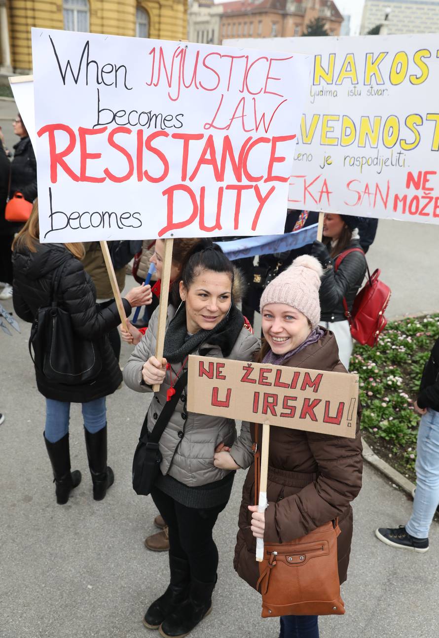Zagreb: Okupljanje za veliki prosvjed Hrvatska mora bolje