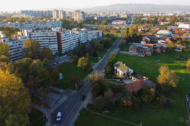 Snimke iz zraka po?etka radova na proširenju i rekonstrukciji Sarajevske ceste u Zagrebu