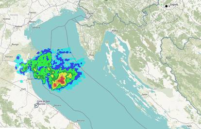 Pogledajte nevrijeme koje ide na Hrvatsku! Na karti veće od Istre, upalio se sustav za oluje