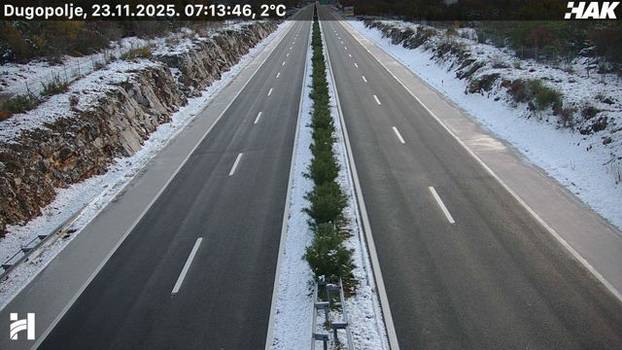 HAK: Snijeg ne pada, autoceste su očišćene. Upozorenje za ove dijelove Hrvatske