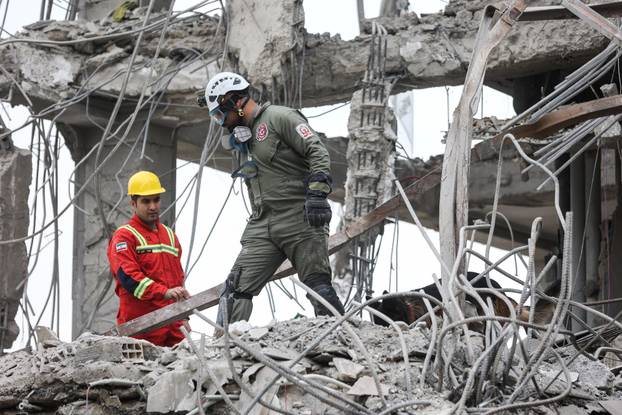 Aftermath of a strike on a building, amid the U.S.-Israeli conflict with Iran, in Tehran