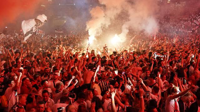 Fans gather in Frankfurt for the Europa League Final - Eintracht Frankfurt v Rangers