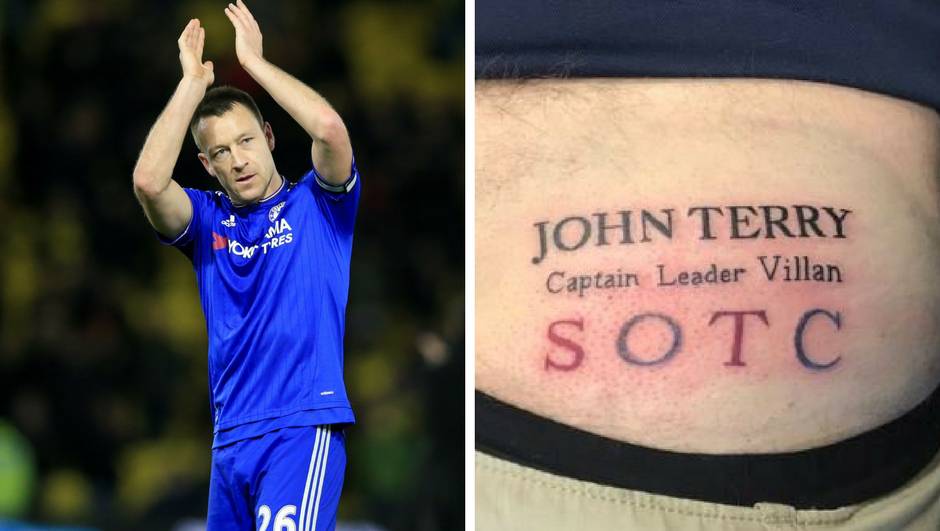 Navijač Aston Ville morao je tetovirati Terryja na stražnjicu