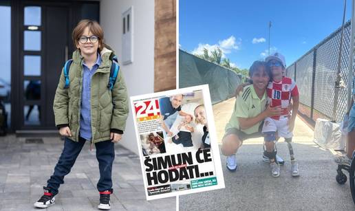 Hrabri &Scaron;imun (9) iza sebe ima desetak operacija: 'Danas mogu sam hodati, a idol mi je Modri&cacute;'