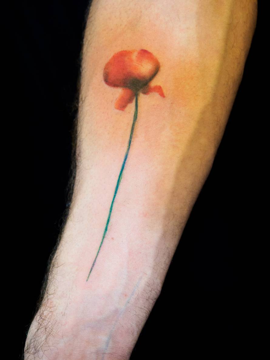 Simbolizira ljubav: Sobin zbog uloge tetovirao mak na ruku...