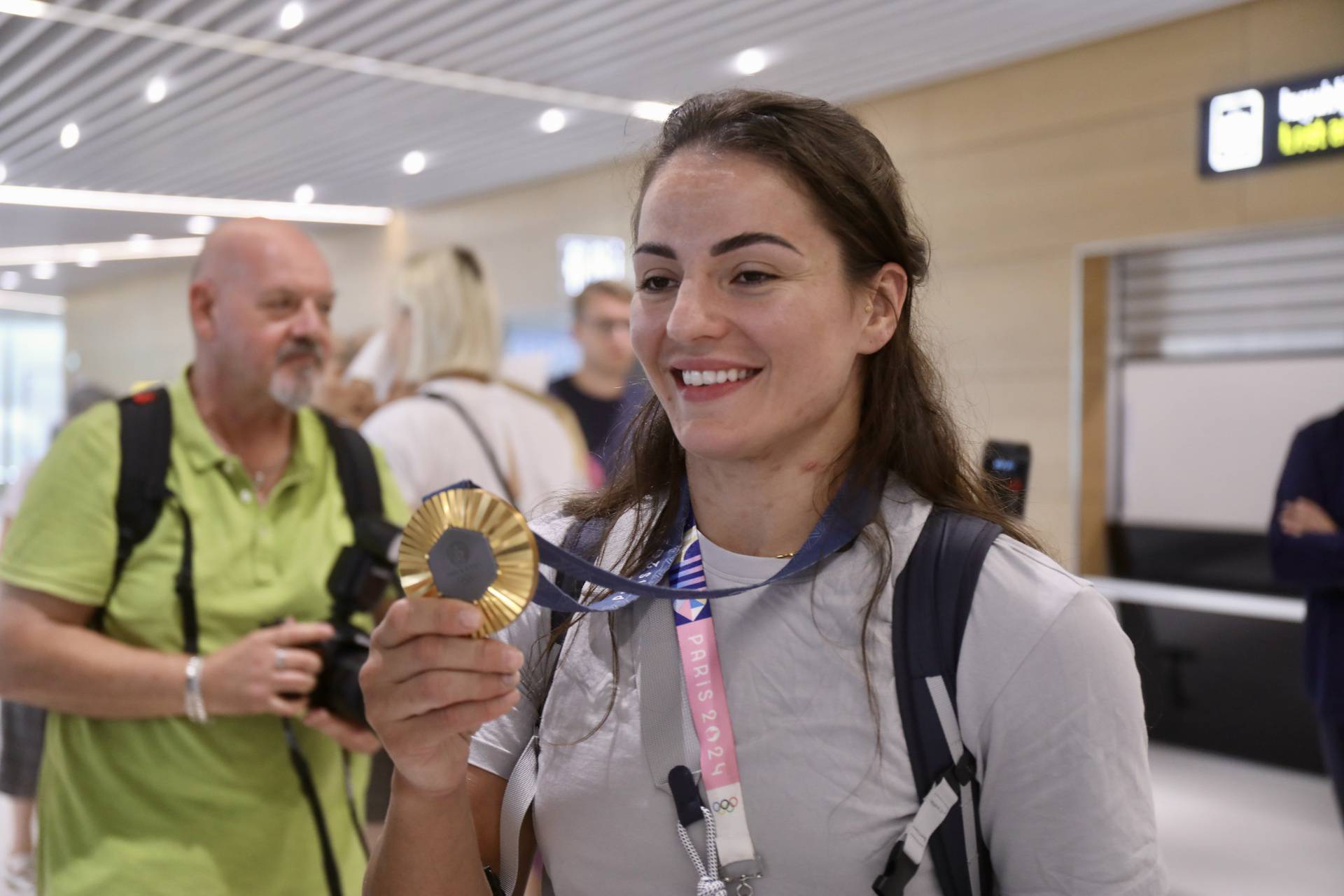 Split: Doček zlatne olimpijke Barbare Matić u zračnoj luci