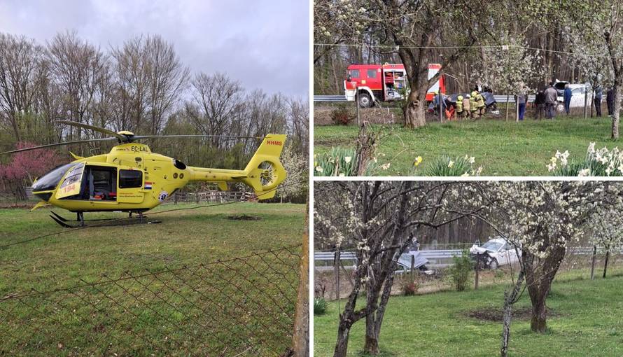 Težak sudar kraj Jastrebarskog: 'Frontalno su se zabili, stigao je helikopter po jednog čovjeka'
