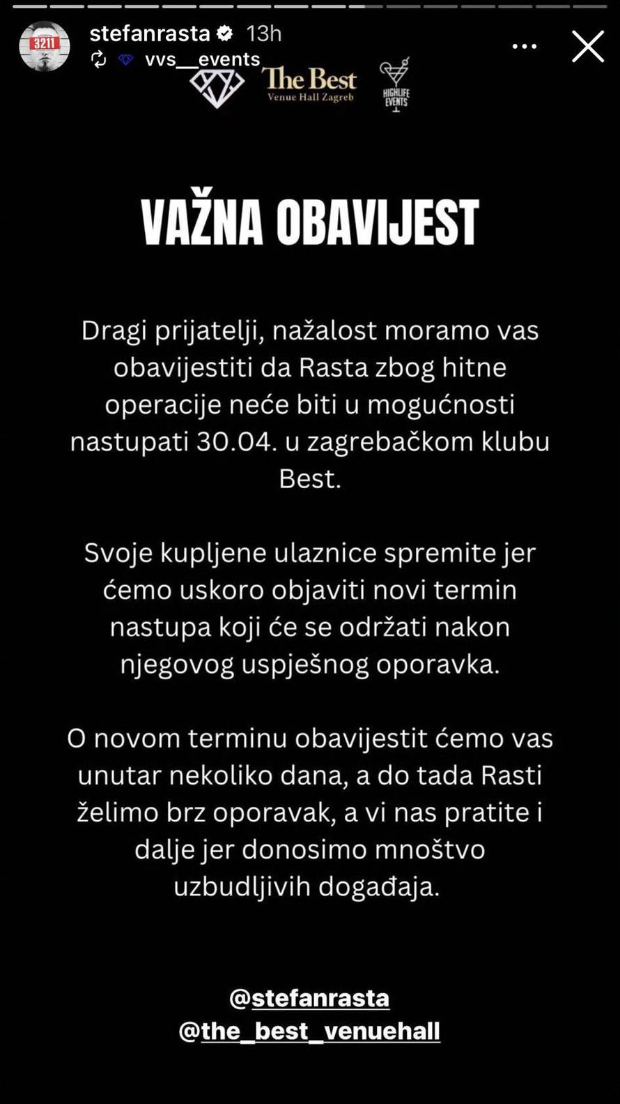 Srpski reper završio u bolnici pa otkazao nastup u zagrebačkom klubu: Nije mogao stati na noge