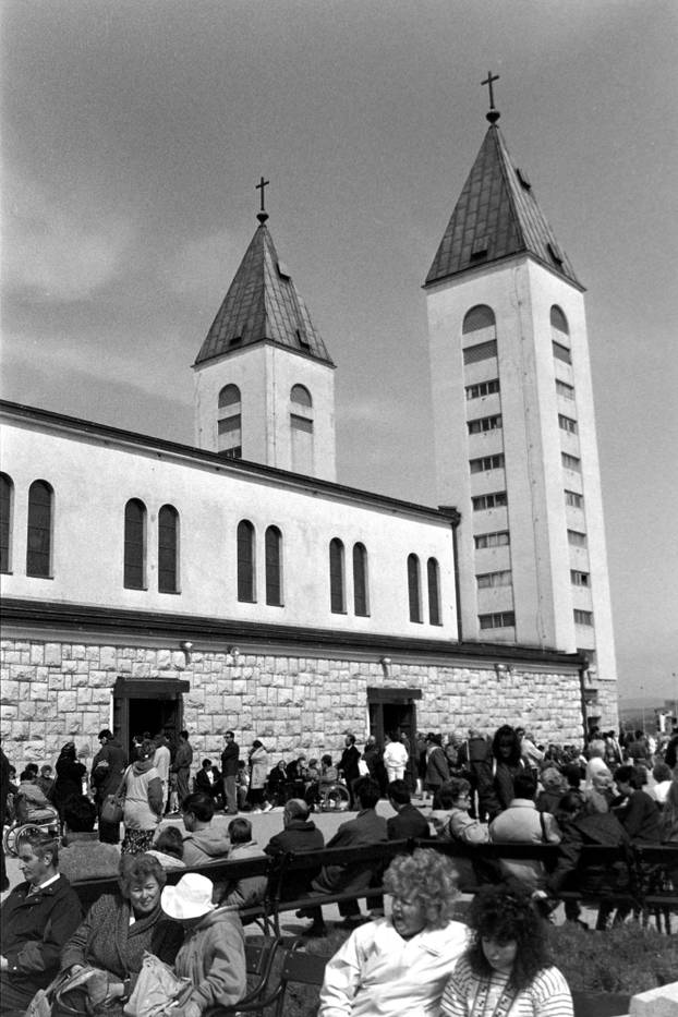 Međugorje - jedno od najpoznatijih katoličkih hodočasničkih odredišta, 27.1.1991.