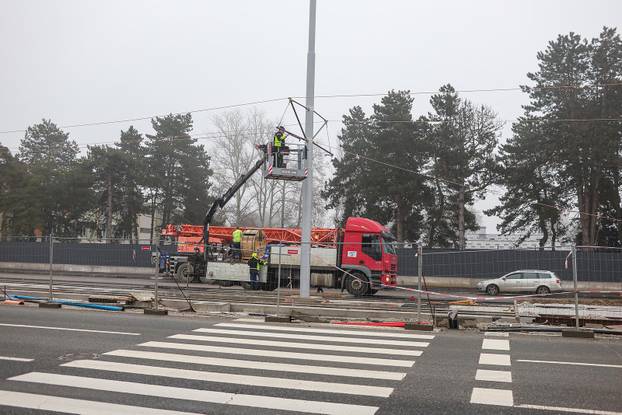 Radovi na Sarajevskoj cesti, proširenje ceste i gradnja nove tramvajske rute