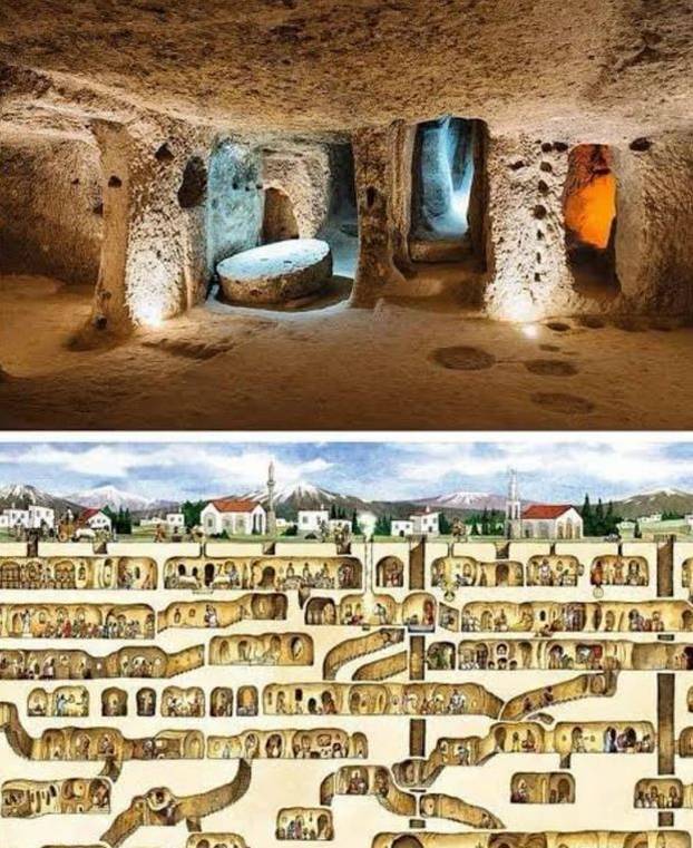 Derinkuyu je najveći podzemni grad svijeta, dubok 85 metara, a u njega stane 20.000 ljudi