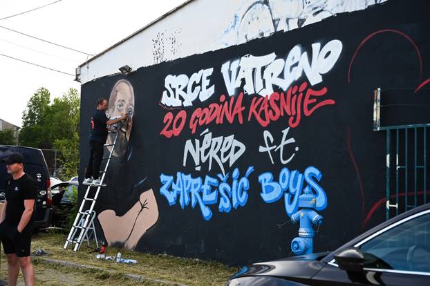 24sata Zagreb: Crtanje murala "Srce vatreno"  