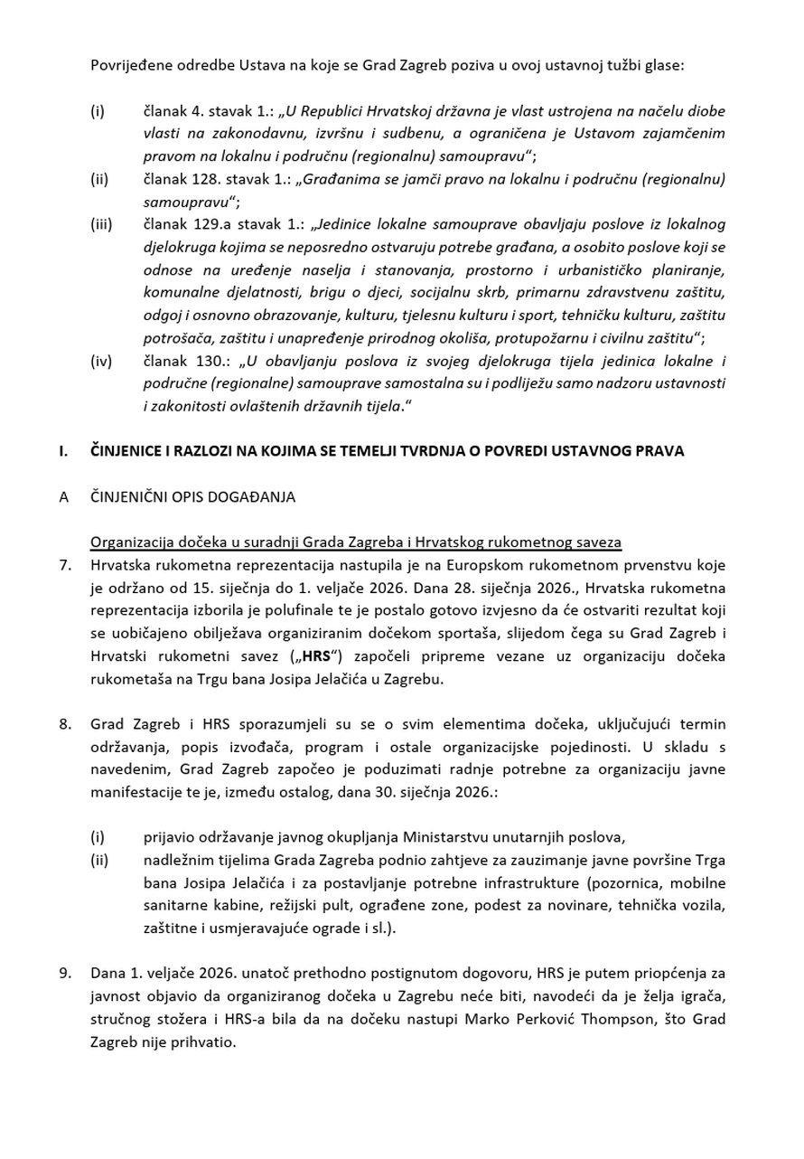 Tomašević ne odustaje: Želi tužiti Vladu Ustavnom sudu zbog dočeka rukometaša!