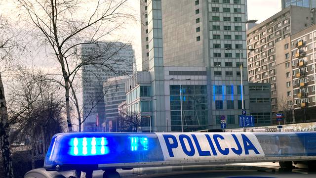 Polish police patrol car