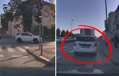 VIDEO Pogledajte bahatog ZG taksista i što je učinio autoškoli: 'Kaj trebam na crveno proći?!'