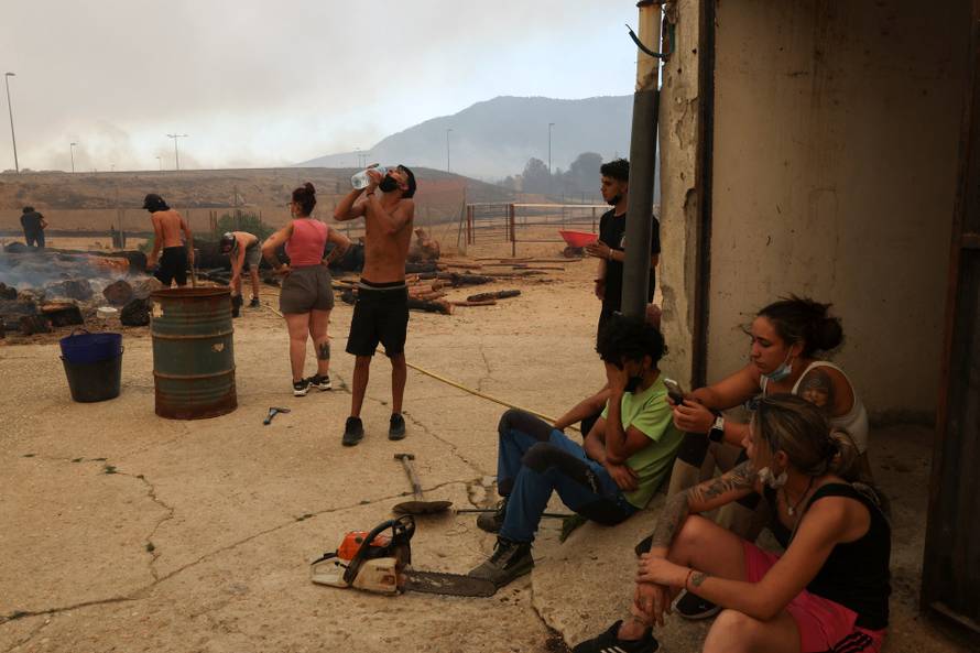 Wildfire in El Tiemblo, Spain