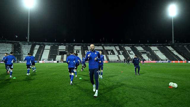 Solun: Trening GNK Dinama uoči uzvratnog susreta 1/8 finala UEFA Konferencijske lige