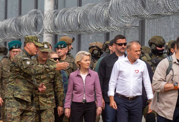 European Commission President Ursula von der Leyen to visit Poland's border with Belarus, to meet Polish PM Donald Tusk