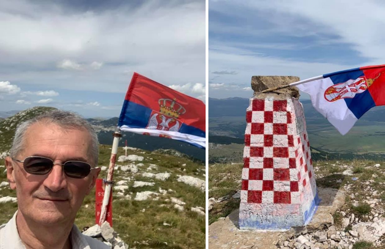 Vučićev zastupnik  podigao srpsku zastavu na Dinari