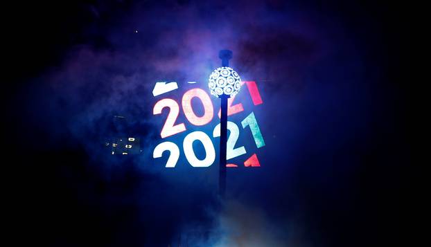 Times Square on New Years Eve in New York City