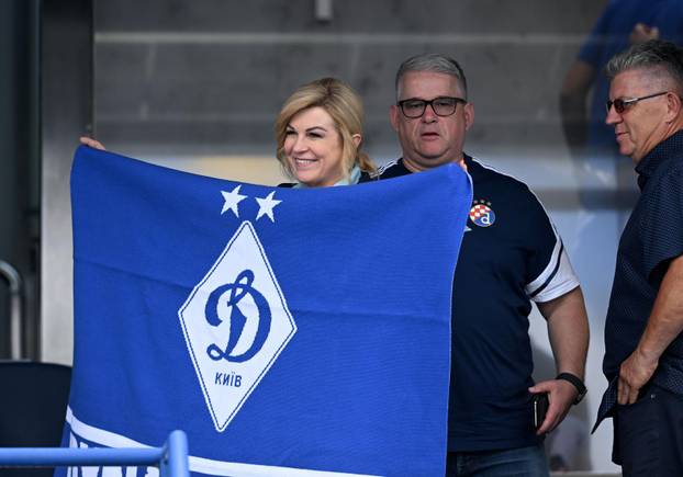 Kolinda Grabar-Kitarović na utakmici između Dinama i Rudeša