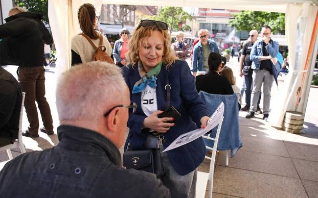 Zagreb: Hrvatsko društvo karikaturista održalo javno crtanje brzopoteznih portretnih karikatura