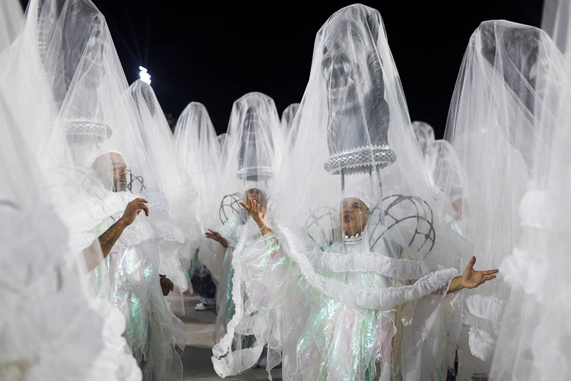 Carnival magic descends on Rio as second night of elite samba schools lights up the Sambadrome, in Rio de Janeiro