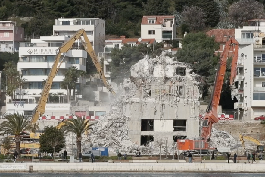 Split: Nastavlja se rušenje hotela Marjan