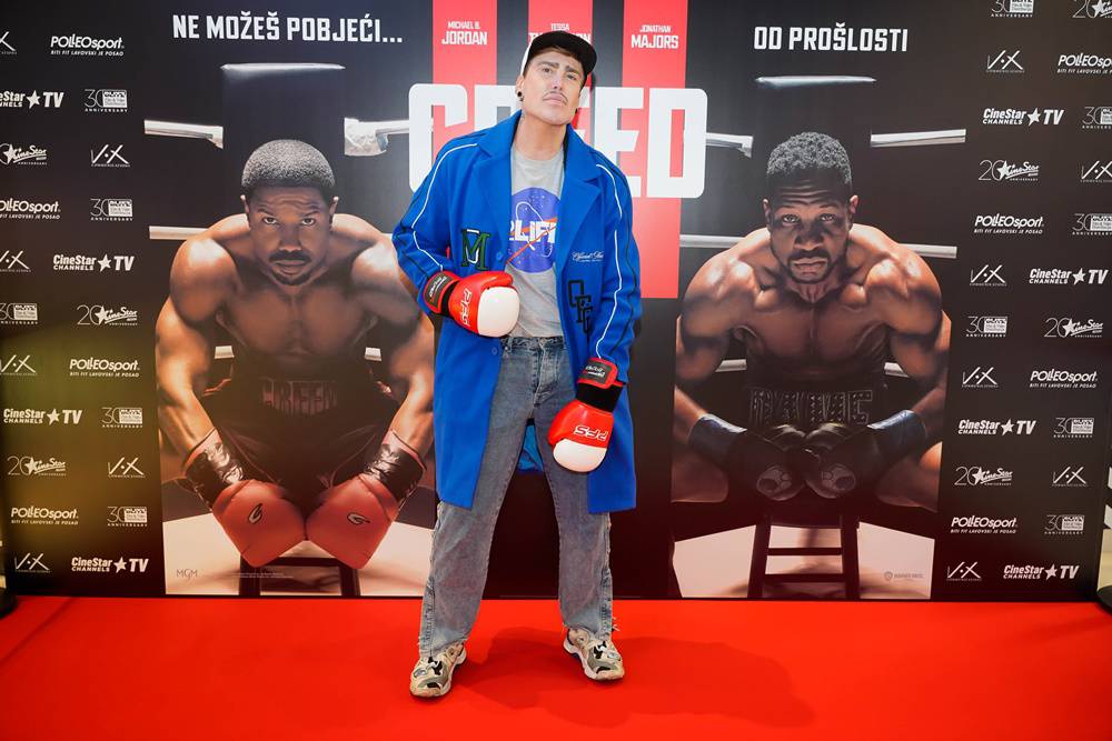 Na premijeri filma 'Creed III' u Zagrebu boksačko natjecanje, poznati su pokazali vještine