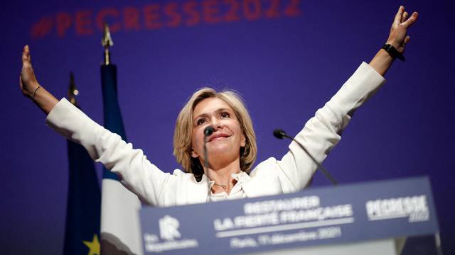 FILE PHOTO: Valerie Pecresse attends a meeting at the Mutualite in Paris
